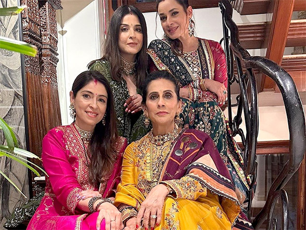 INSIDE PICS: Shilpa Shetty, Raveena Tandon, Maheep Kapoor, Neelam celebrate Karva Chauth at Anil Kapoor-Sunita Kapoor’s residence 