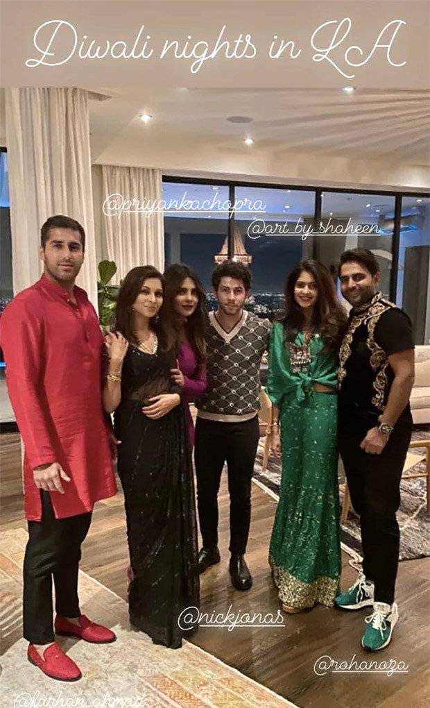Priyanka Chopra and Nick Jonas attend Diwali bash in LA with friends after celebrating the festival with their daughter