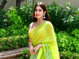 Janhvi Kapoor dazzles in a yellow saree