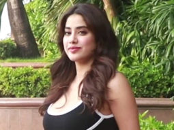 Janhvi Kapoor looks gorgeous posing for a photo in black outfit