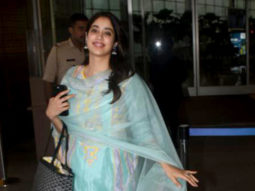 Janhvi Kapoor poses for paps in salwar and cute little jhumkas