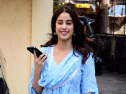 Janhvi Kapoor snapped in a beautiful blue salwar