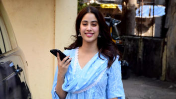 Janhvi Kapoor snapped in a beautiful blue salwar