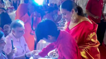 Kajol feels like a proud mom as her son helps in Durga Puja