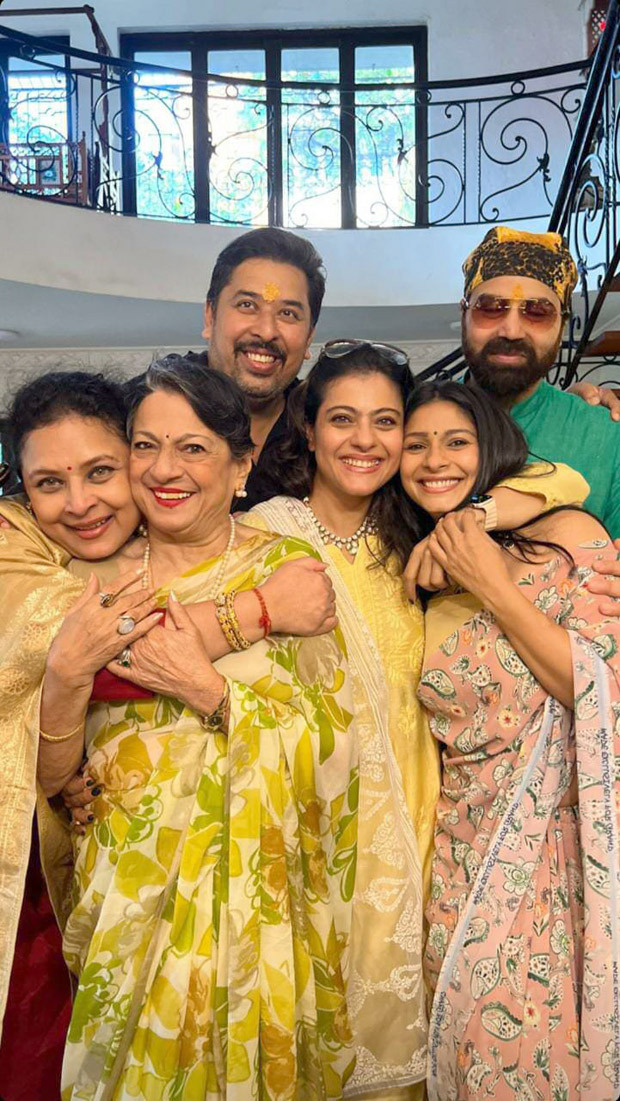 Kajol, sister Tanisha Mukerji, mother Tanuja celebrate Bhai Dooj, see photos 