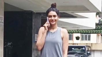 Karishma Tanna smiles for paps outside gym