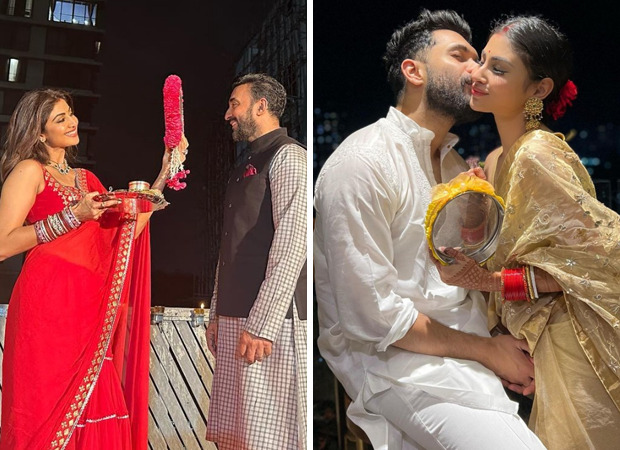 Karva Chauth: From Varun Dhawan-Natasha Dalal to Shilpa Shetty-Raj Kundra and Mouni Roy-Suraj Nambiar, Bollywood celebrates the festival with excitement