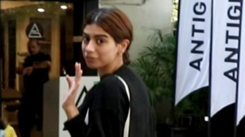 Khushi Kapoor snapped outside gym in black outfit