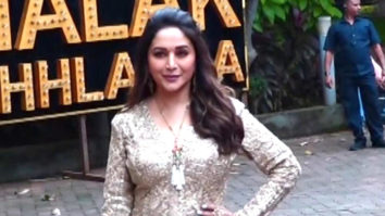 Madhuri Dixit looks like a diva in golden outfit