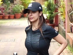 Malaika Arora poses with fans as she gets snapped outside gym