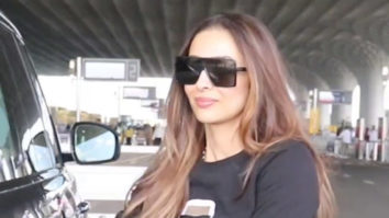 Malaika Arora snapped at the airport slaying the all-black look