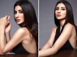 Mouni Roy looks gorgeous in a black halter neck dress in her latest pictures