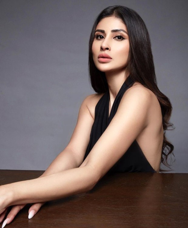 Mouni Roy looks gorgeous in a black halter neck dress in her latest pictures