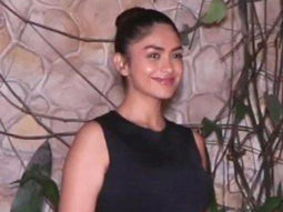 Mrunal Thakur shows off her cute smile in black outfit