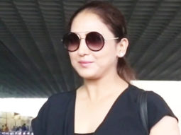 Neeti Mohan snapped at the airport in all-black outfit