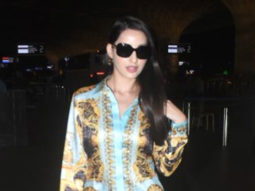 Nora Fatehi looks beautiful as she poses for paps at the airport