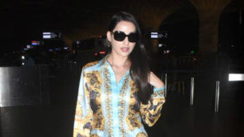 Nora Fatehi looks beautiful as she poses for paps at the airport
