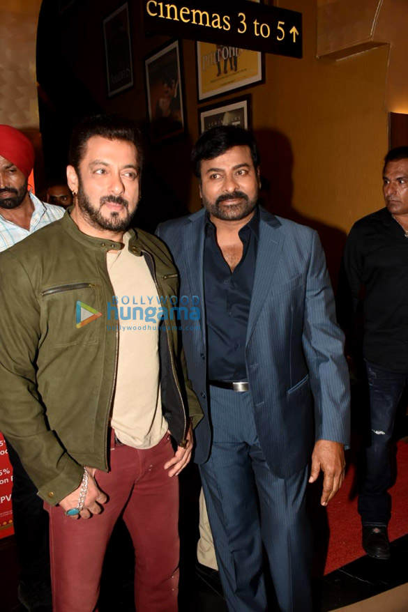photos chiranjeevi and salman khan snapped at hindi trailer launch of godfather at pvr juhu 2