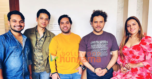 Photos: Javed Ali, Shivika Diwan, and others snapped post song recording of their new song Photos: Javed Ali, Shivika Diwan, and others snapped post song recording of their new song