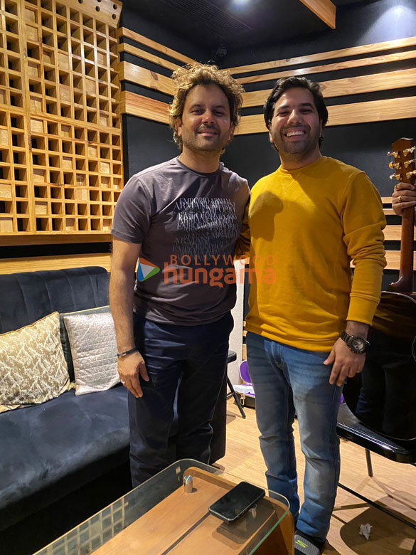 photos javed ali shivika diwan and others snapped post song recording of their new song 3
