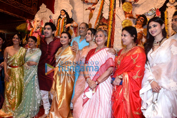 Photos: Kajol, Rani Mukerji, Ranbir Kapoor and others snapped during Durga Puja at North Bombay Sarbojanin