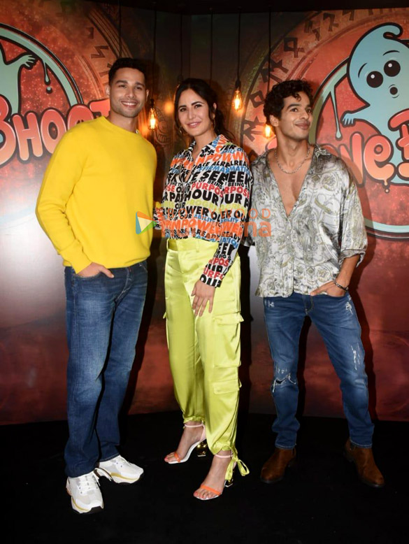 photos katrina kaif ishaan khatter and siddhanth chaturvedi snapped promoting phone bhoot 3