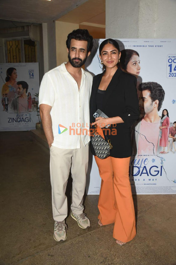 photos mrunal thakur and other celebs attend the screening of the film aye zindagi 3