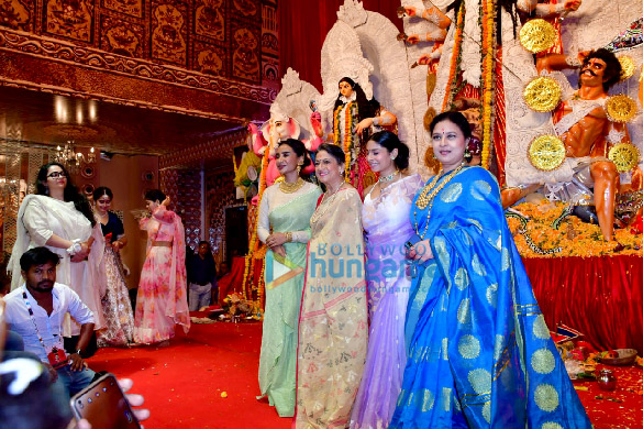 photos patralekha tanishaa mukerji tanuja and others snapped during durga puja at north bombay sarbojanin 1