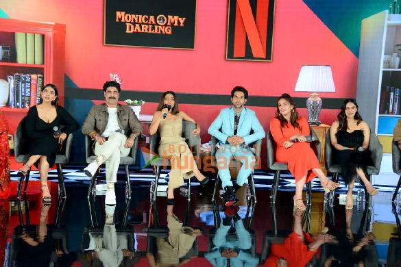 photos rajkummar rao huma qureshi radhika apte and others snapped at monica i my darling trailer launch at jw marriott in juhu 2