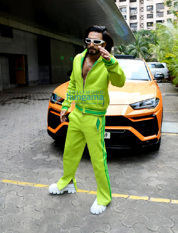 photos ranveer singh snapped at the launch of the song o pari 1