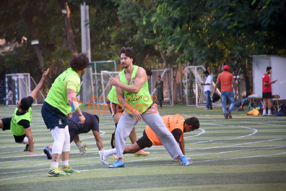 photos tiger shroff and zaid darbar snapped at an all star football match 1