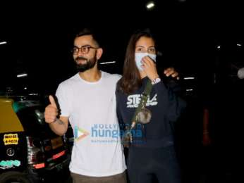 Photos: Virat Kohli, Anushka Sharma and Rashmika Mandanna snapped at the  airport | Parties & Events - Bollywood Hungama