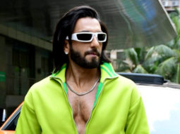 Ranveer Singh poses with his swanky orange car