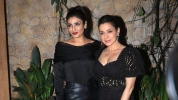 Raveena Tandon and Neelam Kothari twin in black outfits