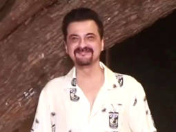 Sanjay Kapoor looks dapper in a white shirt as he poses for paps