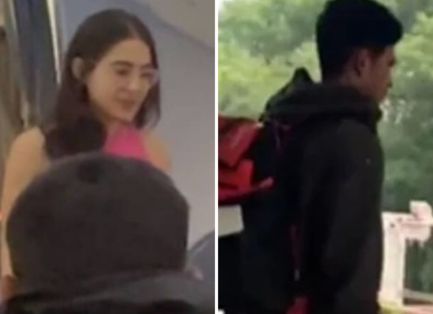 Sara Ali Khan and Shubman Gill spotted exiting hotel and boarding a flight; fans are convinced they are dating Sara Ali Khan and Shubman Gill spotted exiting hotel and boarding a flight; fans are convinced they are dating