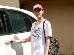 Sara Ali Khan smiles for paps in her cute little pink shorts