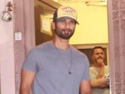 Shahid Kapoor snapped in grey tshirt and cap