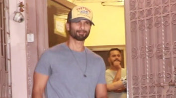 Shahid Kapoor snapped in grey tshirt and cap