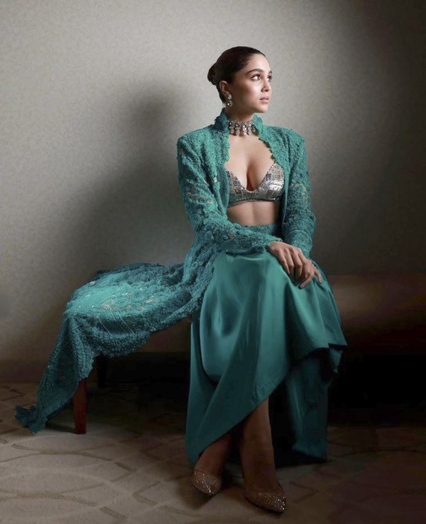 Sharvari Wagh’s green three-piece embroidered ensemble for The 67th Parle Filmfare Awards South 2022 will ensure you're the most stylish wedding guest ever