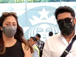South superstars Suriya and Jyothika snapped at the airport