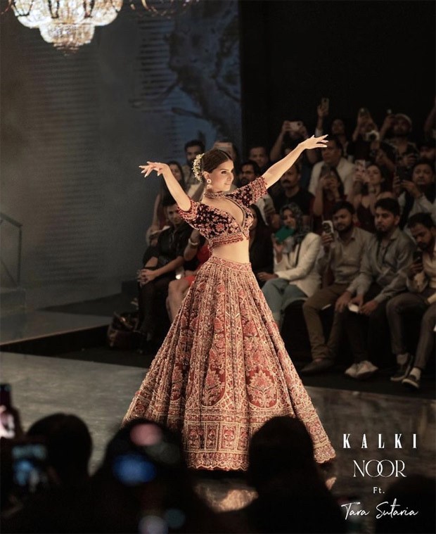 Tara Sutaria steals the show in a contemporary bridal lehenga as walks for Kalki Fashion at Bombay Fashion week