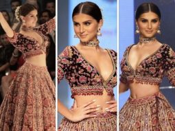 Tara Sutaria steals the show in a contemporary bridal lehenga as walks for Kalki Fashion at Bombay Fashion week