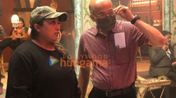 On the sets of the movie Uunchai