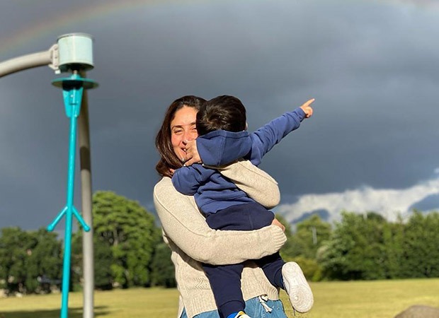 Kareena Kapoor Khan says, ‘Jeh Baba Kaam Pe Chalo’; mother and son give a ‘quick’ pose for photos
