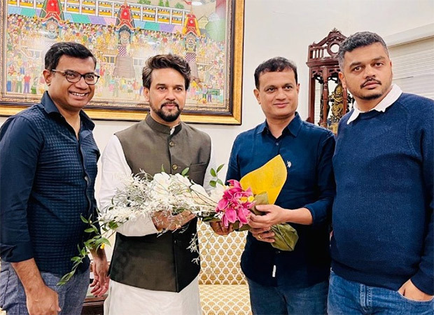 Union Minister Anurag Thakur met the 'Kantara' team wishing them success for the film