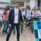 Kartik Aaryan flags off cyclothon to raise awareness about Breast Cancer