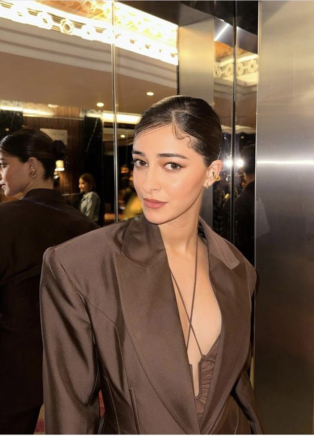 Ananya Panday turns up the glam quotient in brown pantsuit for book launch event