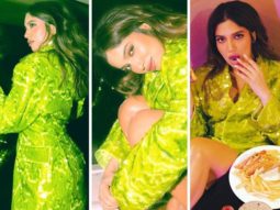 Bhumi Pednekar flaunts her uber cool side in a green jacket suit at the trailer launch of Govinda Naam Mera
