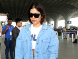 Bhumi Pednekar poses for paps at the airport